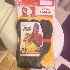 3X Pre-Stretched Hair Extensions - Black